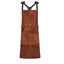 VEVOR Leather Welding Work Apron Heavy Duty Cowhide Heat Resistant Welding Apron