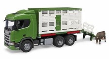 Bruder Scania Super 560R Cattle Transportation Truck with 1 Cow 1:16
