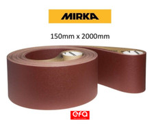 Mirka 150mm x 2000mm Abrasive Sanding Belts, Linisher, Pad Sander, Belt Sander