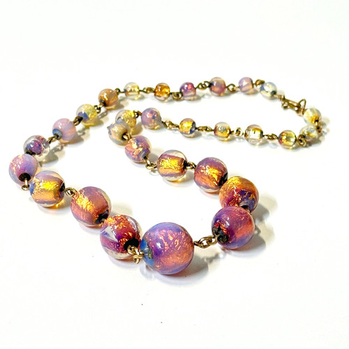 Vintage opalescent gold foil - opalescent,