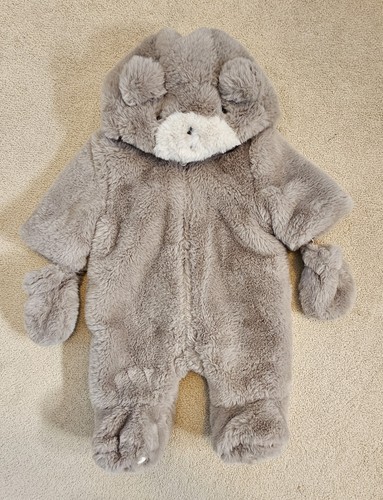 Baby faux fur bear hooded - f&f,