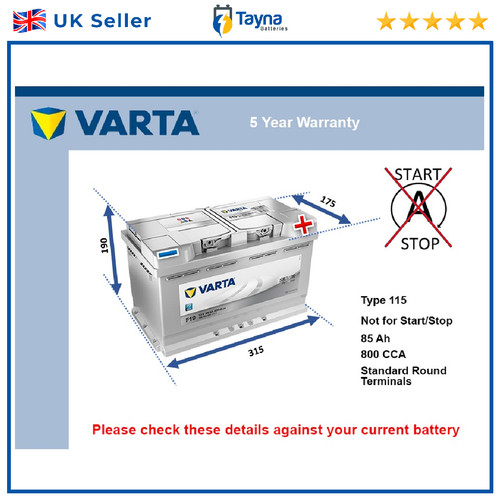 Car battery f19 varta - varta, 800a