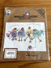 Cross Stitch Kit - Margaret Sherry Collection - 'Knit Chicks'