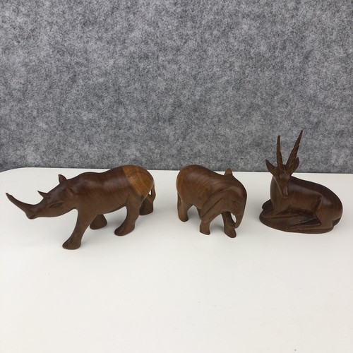 Hand carved wooden elephant - wooden,