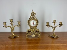 Vintage Ornate Brass Mantel