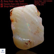 5.00 Cts Australian Fire Opal Rough Top Quality Gemstone Natural 14x11x5 mm