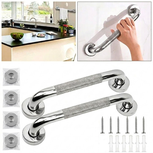 2pcs steel safety grab bar - steel,