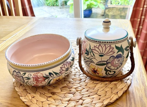 Poole pottery biscuit barrel - poole,