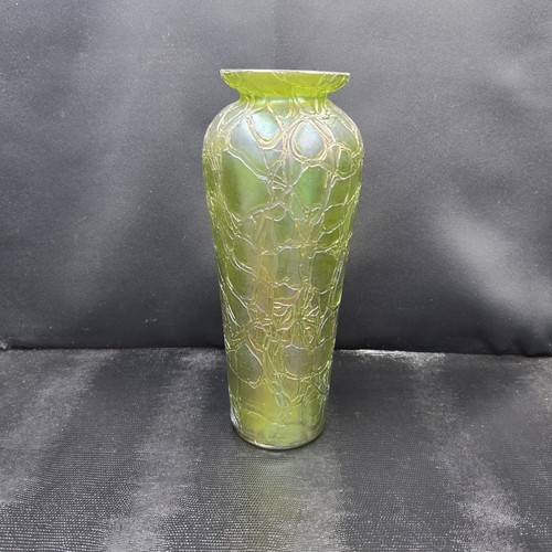 Antique large iridescent - , vase