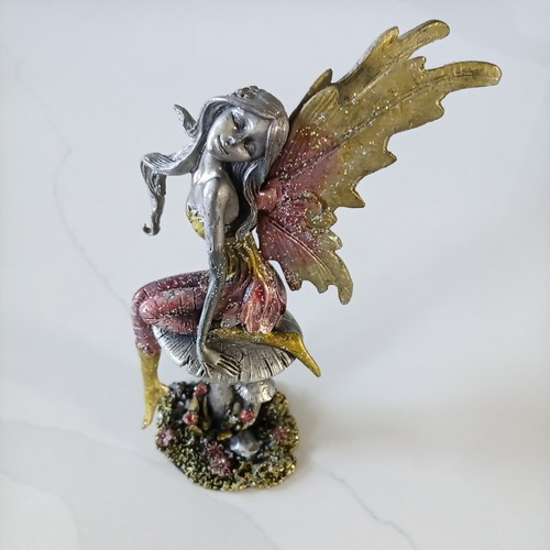 Pewter metal fairy figurine - metal,