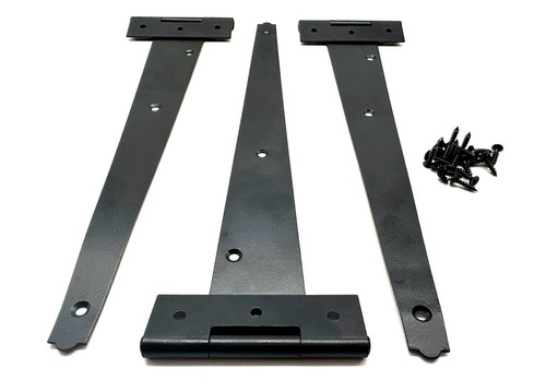 3pk black tee hinges with - 3pk,
