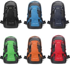 60L Large Waterproof Hiking Camping Backpack Outdoor Travel Unisex Rucksack Bag
