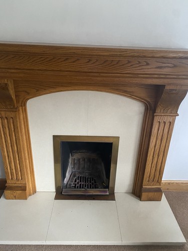 Solid oak fire surround - oak,
