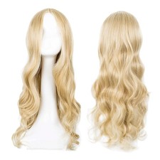 27'' Long Blonde Wave Wig for