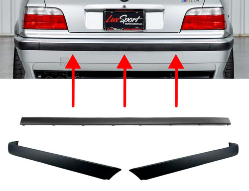 Rear bumper trim moulding - bumper,