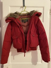 Red WOOLRICH Women Duck Down & Feather Jacket, Size S, Great Condition