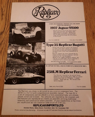 Replicar kit car - replicar,