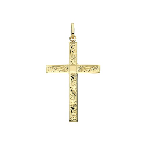 Large 9ct yellow - 9ct, engraved
