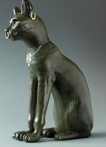Egyptian cat figurine - cat, 27