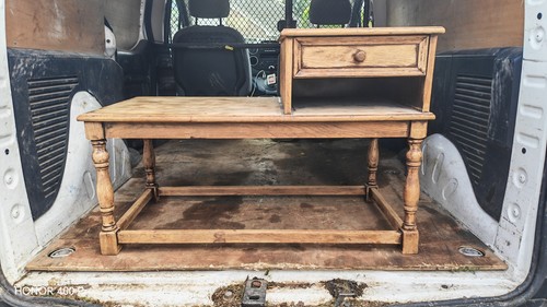 Hand made phone - phone, table