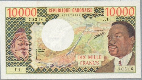 Gabon 10000 francs - gabon,