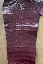 Alligator leather Cayman Skin Italian genuine crocodile leather, exotic leather 