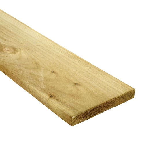 Treated sawn timber board - treated,