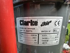 Clarke Air Compressor SHHH3/9