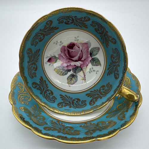 Paragon blue gold teacup - blue,