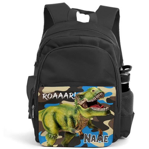 Personalised dinosaur backpack - dinosaur,