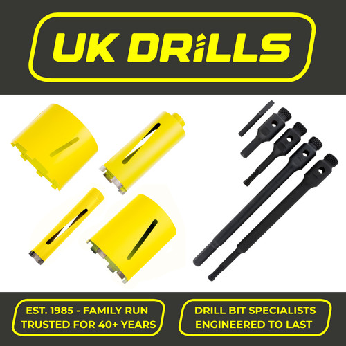 Diamond core drills 182mm - diamond, 22-182mm