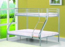 SILVER TRIPLE BUNK BED SLEEPER