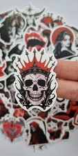 50 X GOTHIC Stickers Red Rose