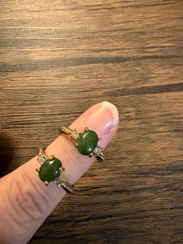 Gold tone cocktail ring with - tone,