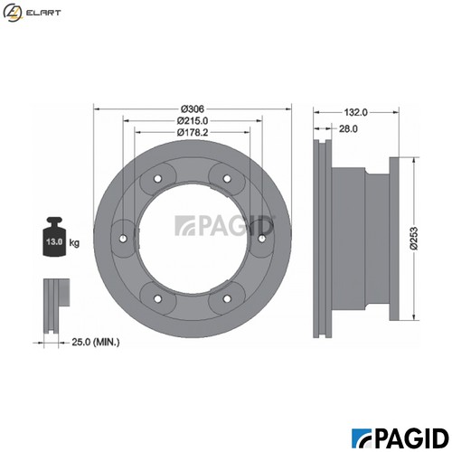 Brake disc 54777nc for - 2x,