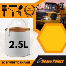 Fermec Backhoe Yellow Paint Endurance Enamel Paint 2.5 Litre Tin