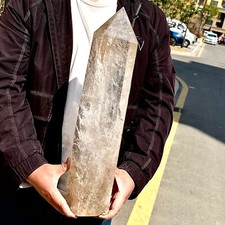 21.16LB Large natural crystal quartz products with white crystal pillar decorati