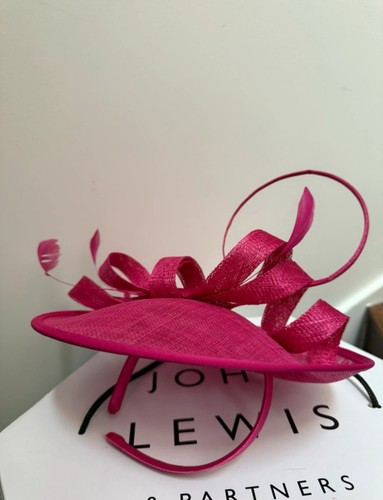 Bright pink twirl fascinator - twirl,
