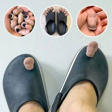 Resin Funny Toe Shoe Charms 3D Stereoscopic Toe for Croc Accessories Adults