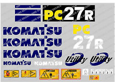 KOMATSU PC27R DIGGER DECAL STICKER SET