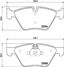 FRONT BRAKE PAD SET DISC BRAKE