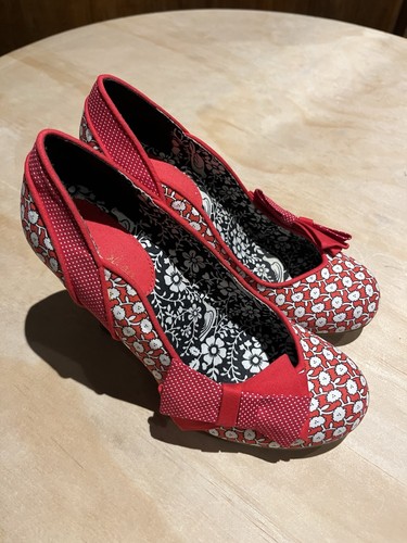 Ruby shoo red flower print - flower,
