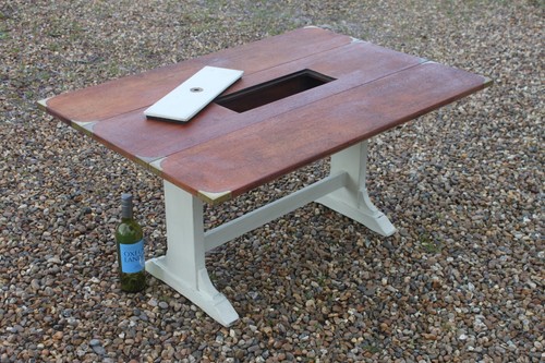 Folding boat table,folding