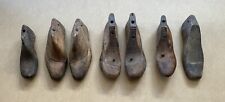 OUTSTANDING Lot of (7) Antique Wood Adult SHOE LASTS Forms Cobbler Molds