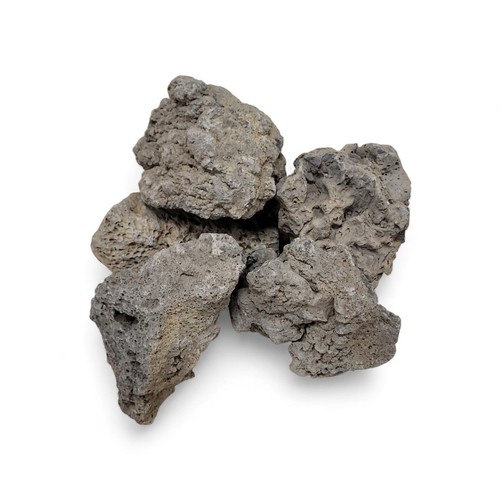 Black lava stones natural - black,