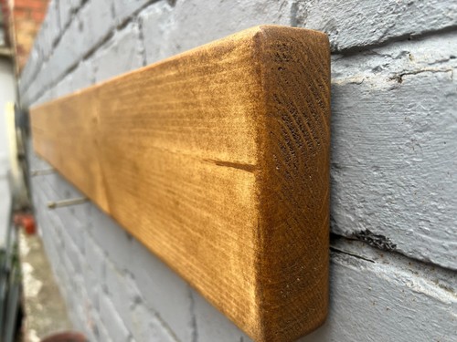 Solid wood mantel beam - mantel, rustic