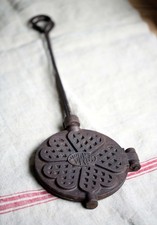 Large Antique Waffle Iron