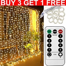 3Mx3M 300 LED Curtain Fairy