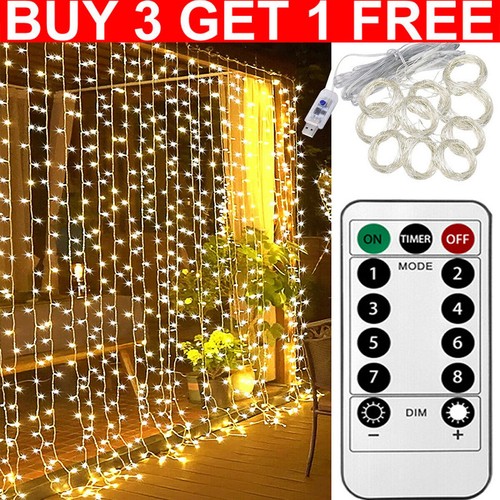 3mx3m 300 led curtain - led, fairy