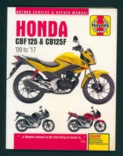 Honda CBF125 CB125F (09-17) Haynes Repair Manual CBF 125 M9 MA MB MD GLR FV08